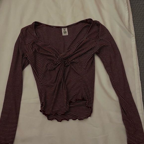 PacSun striped long sleeve shirt XS - Picture 2 of 3